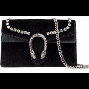 GUCCI BLACK SUEDE CROSS BODY BAG!